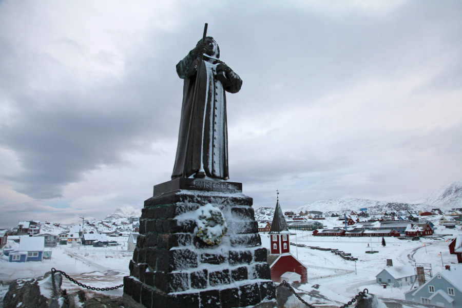 Hans Poulsen Egede monument in Godthåb