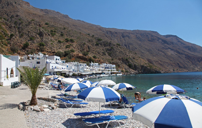 beach at loutro