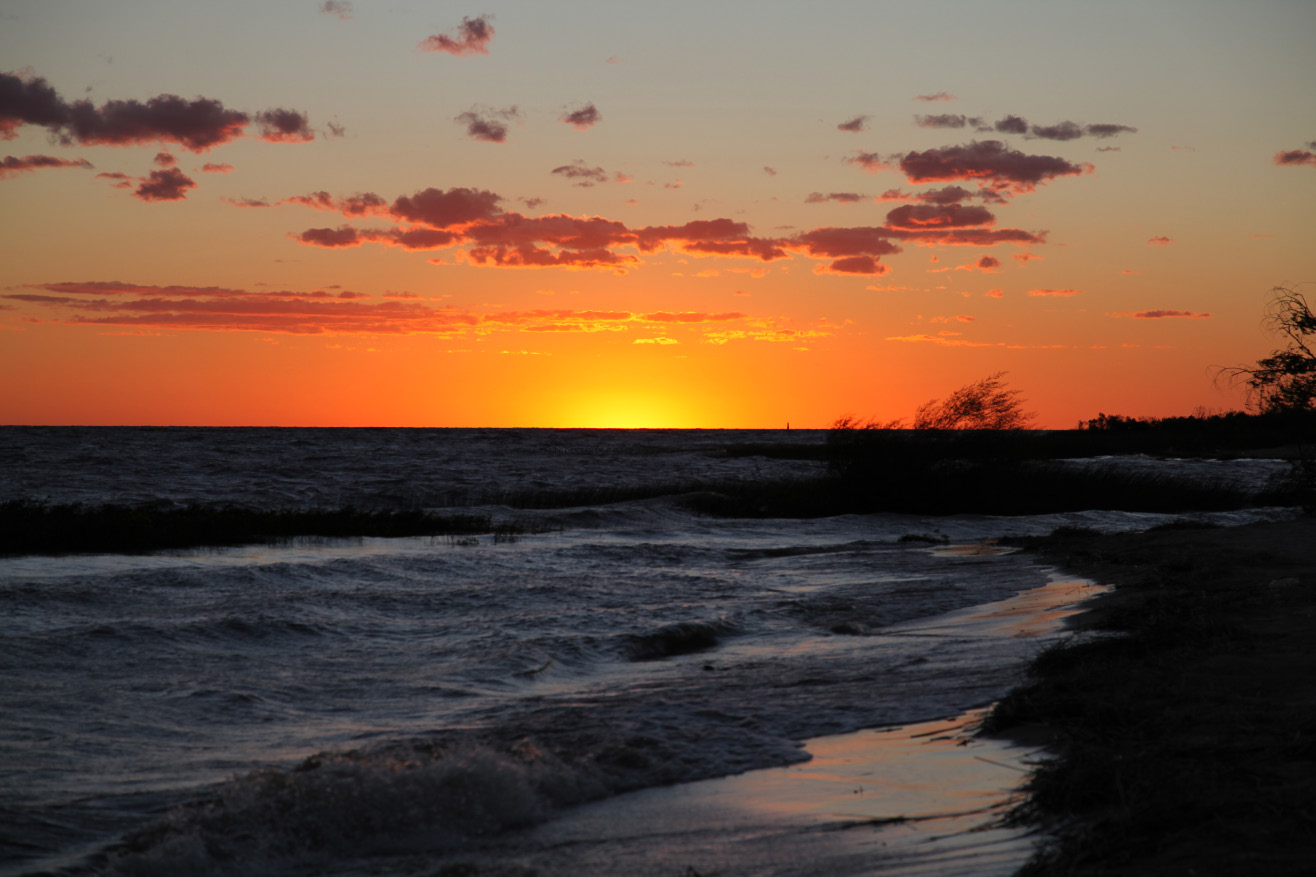 the setting sun for Colonia del Sacramento